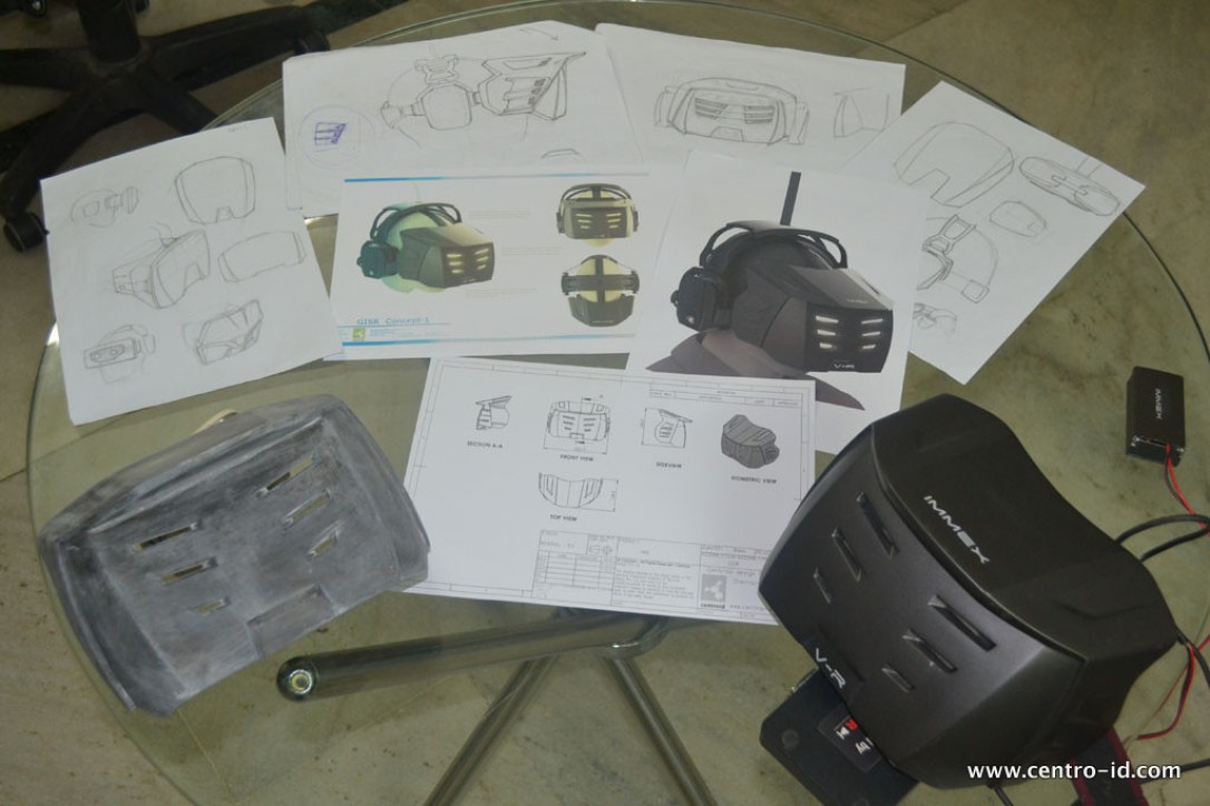 Strategy, Direction sketch, Concept Rendering, Engg, Prototype & Final product, VR Masks, Launch 2014